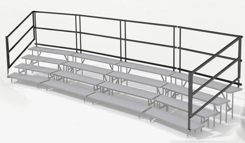 Rear Guard Rails for 42' 4 Tier Choral Risers
