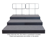3 Tier Descending ChairStop Package for Straight Seated Risers
