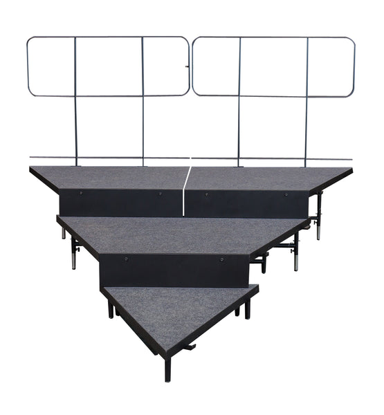 3 Tier Descending ChairStop Package for Wedged Seated Risers