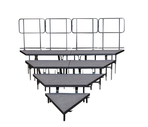 Guardrail for 4 ft  4Tier Wedge Riser at 32" High