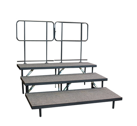 4' x 4' Guardrails (2pk) - use to create 8' Rear Guardrail for Straight Seated Risers