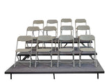 3 TIER STRAIGHT SEATED RISERS