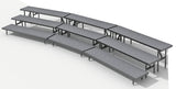 3 Tier Choral Riser System - 18 Long (fits 33 to 44 People)