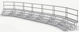 Rear Guardrails for 3 Tier Choral Riser System - 41' Long (fits 63 to 96 People)